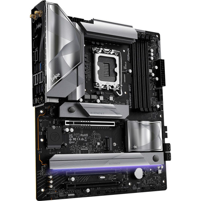 Mатеринська плата s1851 Intel Z890 4xDDR5 HDMI/2xTB4 4xM.2 2.5GbE LAN ATX ASROCK Z890 LIVEMIXER WIFI
