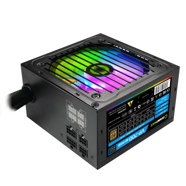Блок живлення ATX 700W,RGB,modular, APFC, 12см, 80+Bronze GAMEMAX VP-700-M-RGB