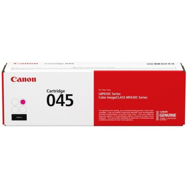 Тонер-картридж пурпурний для LBP61x, MF63x CANON Cartridge 045 Magenta(1.3K) (1240C002AA)