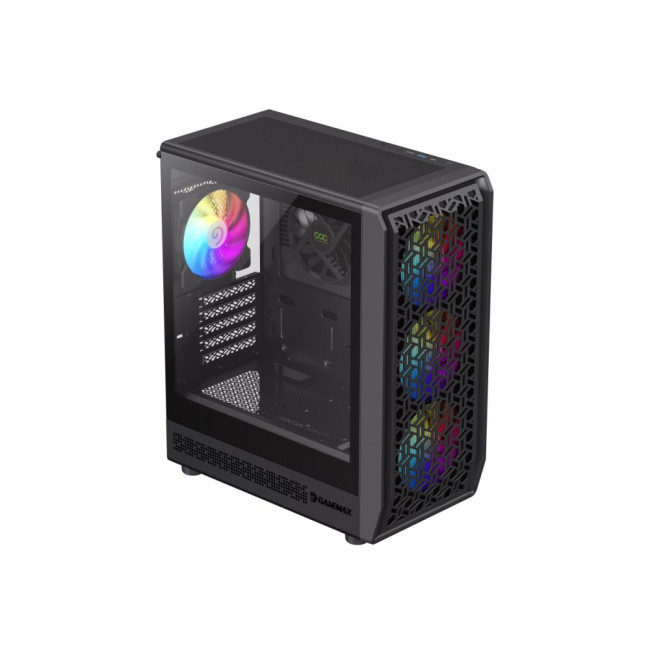 Корпус Micro ATX без блока живлення , загартоване  склоM-ATX、ITX  1*usb 3.0 + 1* usb 2.0+ Type C, Co GAMEMAX Forge COC