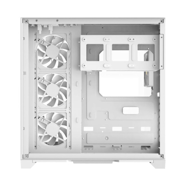 Корпус комп'ютерний Midi ATX без блока живлення X,M-ATX, ITX,Tempered Glass,Metal cover, USB2.0x1, GAMEMAX HYPE-A White