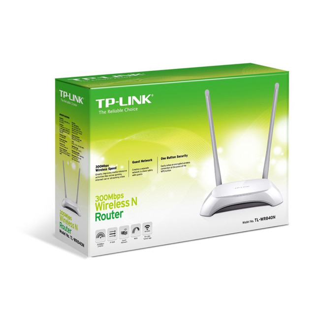 Маршрутизатор 300Mbps +4Lan TP-LINK TL-WR840N