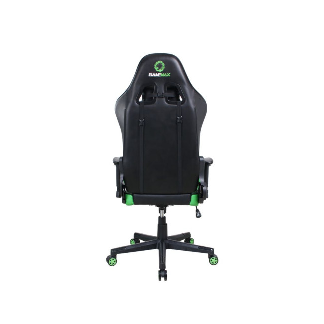 Геймерське крісло Gamemax GCR09 Green зеленого кольору, зручне, ергономічне GAMEMAX GCR09 Green
