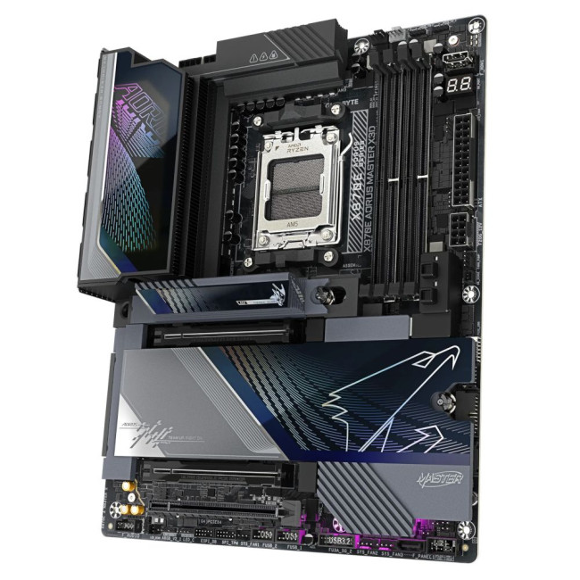Mатеринська плата sAM5 AMD X870E 2xHDMI/2xUSB4 Type-C 5xM.2 (10&5)GbE LAN ATX GIGABYTE X870E AORUS MASTER X3D