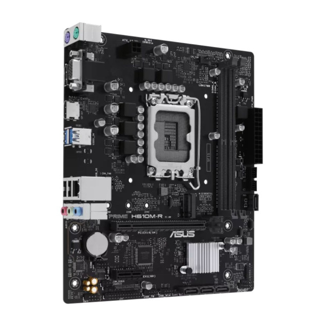 материнська плата s1700/2DDR5/VGA/HDMI/DP/2PCIe/4SATA/2M.2 ASUS PRIME H610M-R-SI