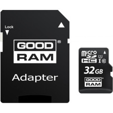 Карта пам'яті 32GB microCARD SDHC C10 UHS-I 100R/10W U1 + adapter GOODRAM M1AA-0320R12