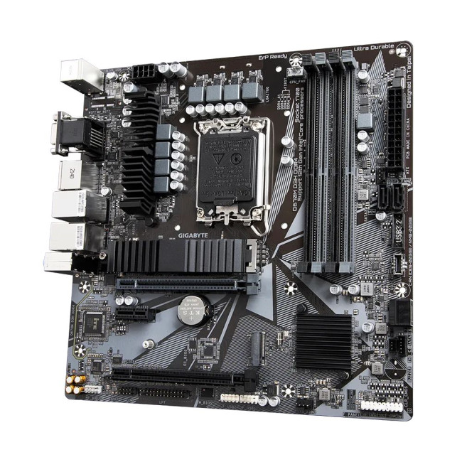 Mатеринська плата s1700 Intel Q670 HDMI/2xDP/VGA 2xM.2 2.5+1GbE LAN mATX GIGABYTE Q670M D3H DDR4