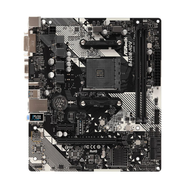 Материнська плата AMD AM4 B4502DDR4 M.2 HDMI/DVI/VGA mATX ASROCK B450M-HDV R4.0