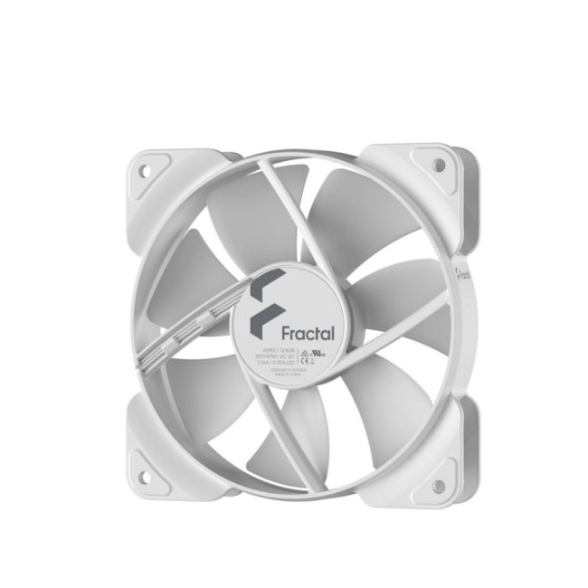 Вентилятор для корпусу 120 мм, білий, RGB Aspect 12 RGB White Frame FRACTAL DESIGN Aspect 12 RGB White Frame (FD-F-AS1-1208)