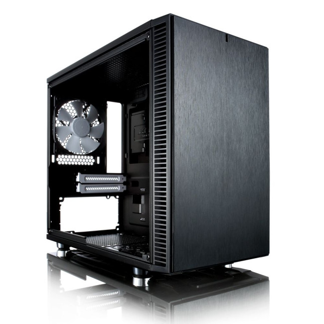 Корпус mini-ITX без БЖ, чорний, скло Define Nano S Black Window FRACTAL DESIGN Define Nano S Black Window (FD-CA-DEF-NANO-S-BK-W)