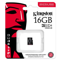 Карта пам'яті 16GB microSDHC/SDXC C10 A1 Industrial  100R/80W UHS-I Speed Class U3, V30, A1 KINGSTON SDCIT2/16GBSP