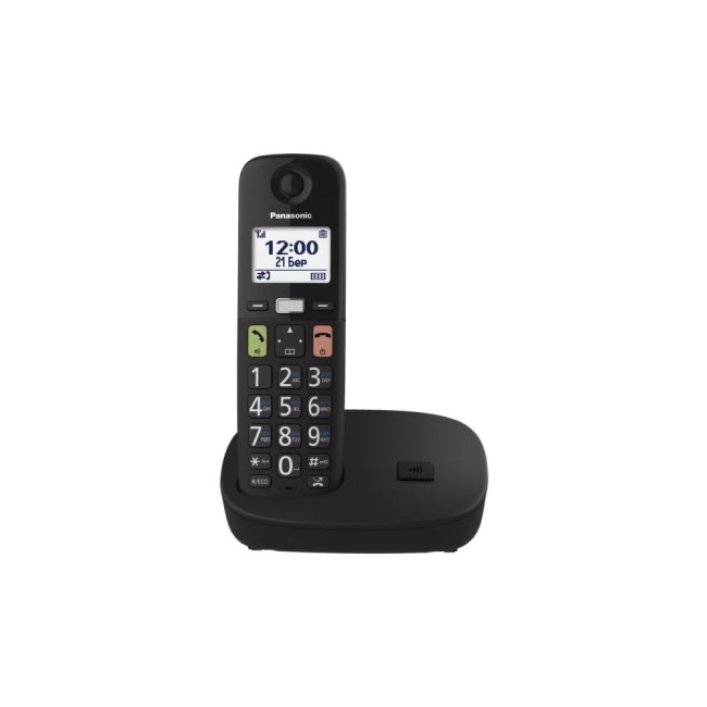 Радіотелефон DECT чорний PANASONIC KX-TGU110UAB