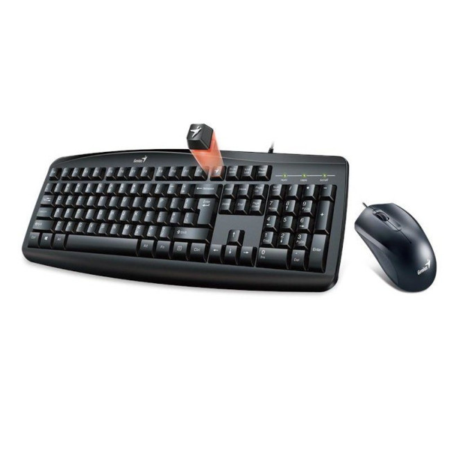 набiр миша+клавiатура дротовий USB Black UKR Smart GENIUS KM-200 (31330003410)