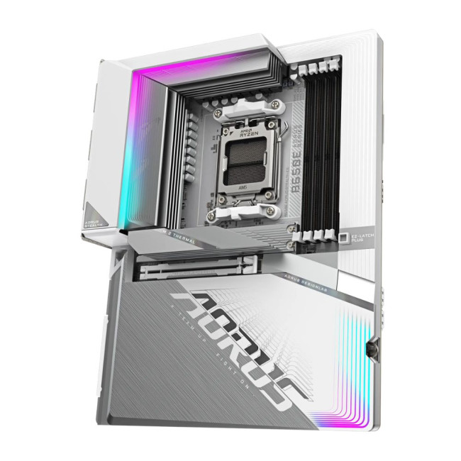 Mатеринська плата sAM5 AMD B650 DP(USB-C)/2xHDMI 3xM.2  2.5GbE LAN ATX GIGABYTE B650E AORUS STEALTH ICE