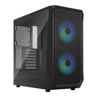 Корпус ATX без БЖ, чорний, скло Focus 2 Black TG Clear Tint FRACTAL DESIGN Focus 2 Black TG Clear Tint (FD-C-FOC2A-01)