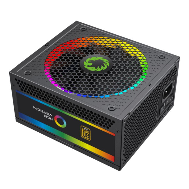 Блок живлення ATX 850W, 80 Gold,ARGB ring fan 140mm,fully modularOPP, OVP, UVP, OCP, OTP, SCP GAMEMAX RGB850 PRO