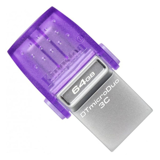 Флеш пам'ять 64GB DataTraveler microDuo 3C 200MB/s dual USB-A + USB-C KINGSTON DTDUO3CG3/64GB