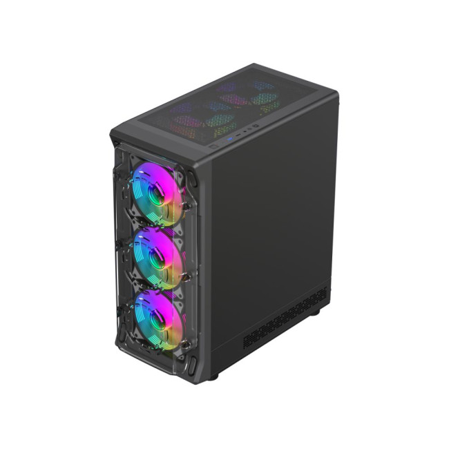 Корпус ATX без блока живлення , бічне загартоване скло ATX,M-ATX, ITX 1*usb 3.0 + 1*usb 2.0+Type C GAMEMAX Starlight 2 AB