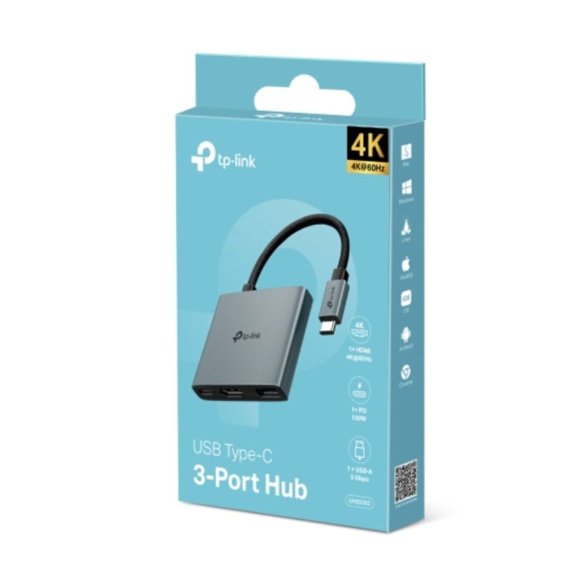 USB Type-C 3-в-1 концентратор TP-Link, UH3020C TP-LINK UH3020C