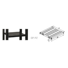Полиця 1U, глибина 550мм., навантаження до 100кг.RAL9005 CONTEG DP-PZ-550