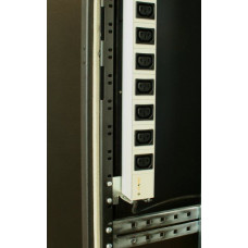 Блок PDU 1U, 8 розеток IEC C13,вилка IEC320 C20, кабель живлення 3м CONTEG IP-BA-C08C300016