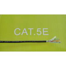 Кабель зовнішній UTP кат.5е, PE, 4 пари,24AWG, 305м, чорний KINGDA KDUT8013