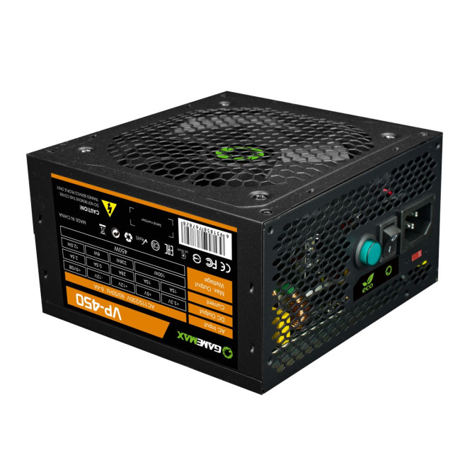 Блок живлення ATX 450W, коробочний, APFC, 12см вент GAMEMAX VP-450