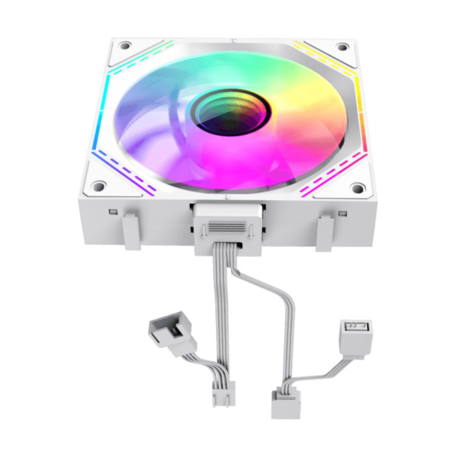 Кулери для корпусу КІТ 3х120мм,4pin(M/F)/3pin(M/F), ARGB, PWM, білий, FN12A-S3I-W GAMEMAX FN12A-S3I-W