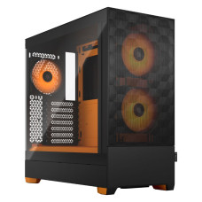 Корпус ATX без БЖ, чорний, помаранчеві кулери Pop Air RGB Orange Core TG FRACTAL DESIGN Pop Air RGB Orange Core TG (FD-C-POR1A-05)
