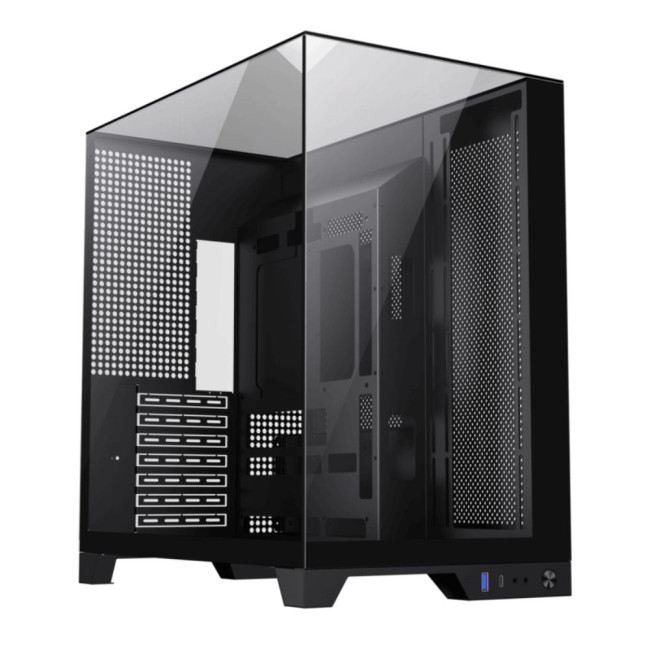 Корпус ATX без блока живлення, загартоване скло, ATX,M-ATX,ITX, VGA Card Length Up to 400mm GAMEMAX Infinity Plus BK
