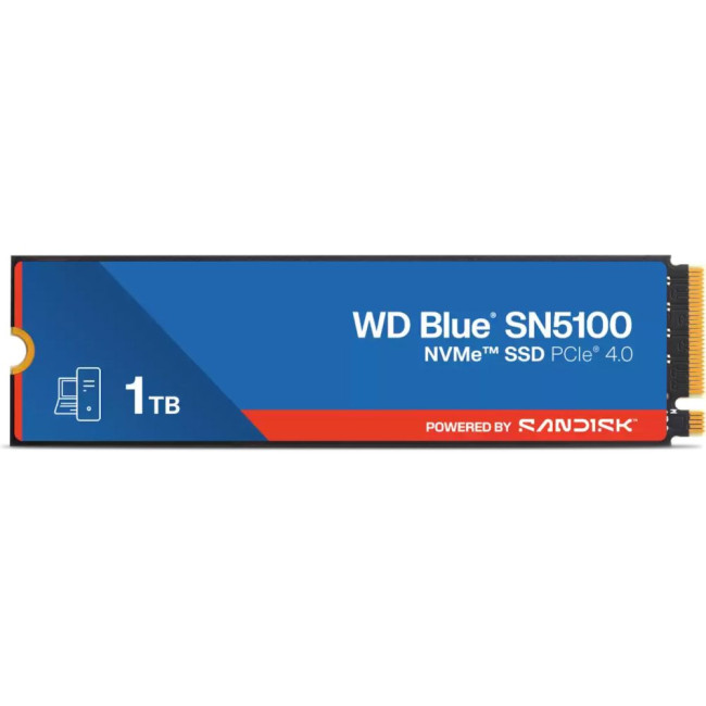 Жорсткий диск SSD WD Blue 1Tb SN5100 NVMe WESTERN DIGITAL WDS100T5B0E 1Tb SN5100 Blue