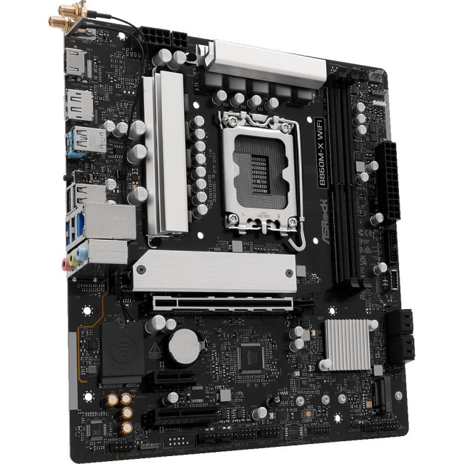 Mатеринська плата s1851 Intel B860 2xDDR5 DP/HDMI 3xM.2 2.5GbE LAN mATX ASROCK B860M-X WIFI