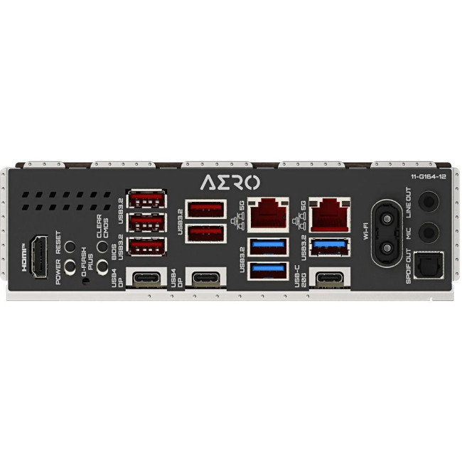 Mатеринська плата sAM5 AMD X870E 2xHDMI/2xUSB4 Type-C 4xM.2 2x5GbE LAN ATX GIGABYTE X870E AERO X3D DARK WOOD