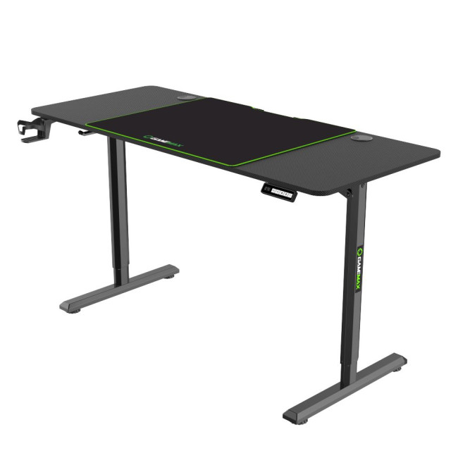 стіл геймерський  D140-Carbon-EC2 Electric Height-Adjustable Desk Lifting height 73-118cm P2PB/ABS e GAMEMAX D140-Carbon-EC2