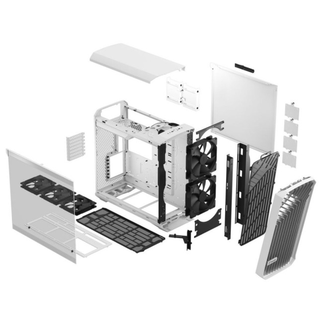 Корпус E-ATX без БЖ, білий, скло Torrent White TG Clear Tint FRACTAL DESIGN Torrent White TG Clear Tint (FD-C-TOR1A-03)