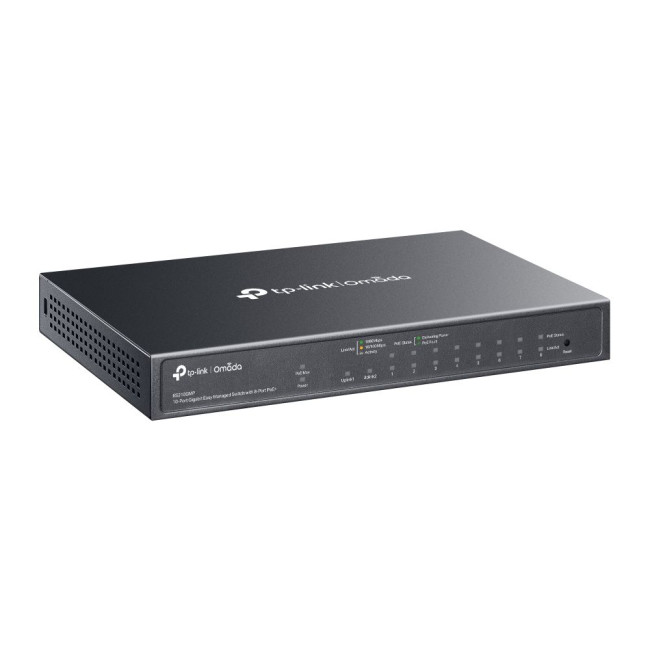 Комутатор 10-портовий гігабітний Easy Managed  Omada з 8-портовим підтримкою PoE+ TP-Link, ES210GMP TP-LINK ES210GMP