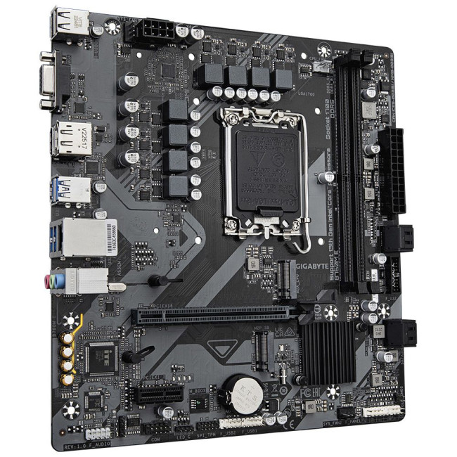 Mатеринська плата s1700 Intel B760 HDMI/DP/VGA 2xDDR5 2xM.2 GbE LAN mATX GIGABYTE B760M E