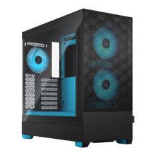 Корпус ATX без БЖ, чорний, сині кулери Pop Air RGB Cyan Core TG FRACTAL DESIGN Pop Air RGB Cyan Core TG (FD-C-POR1A-02)