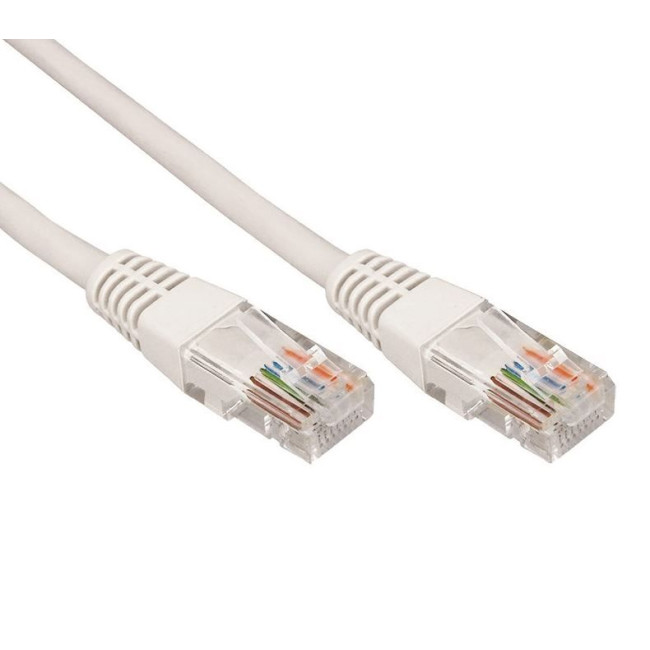 Патч-корд RJ45, UTP 5e, 0.25m,24AWG, CU, сірий KINGDA KD-PAUT3025GY