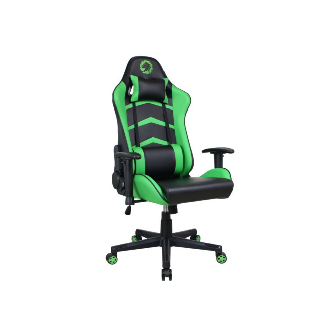Геймерське крісло Gamemax GCR09 Green зеленого кольору, зручне, ергономічне GAMEMAX GCR09 Green