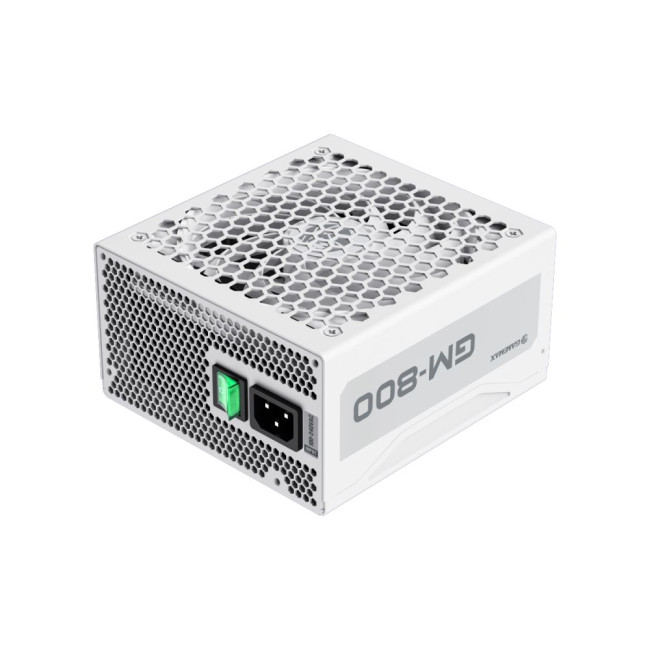 Блок живлення ATX 800W,80+Bronze, вентилятор 140 мм, повністю модульний, білий, коробочний GAMEMAX GM-800 Modular white