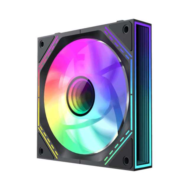 Кулери для корпусу КІТ 3х120мм,4pin(M/F)/3pin(M/F), ARGB, PWM, чорна рамка FN12A-S3I GAMEMAX FN12A-S3I