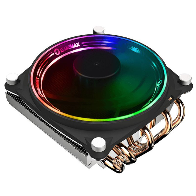 Процесорний кулер Intel:1200/115X/1366/1700/1851; AMD:FM2/FM1/AM3+/AM3/AM2+/AM2/AM4/AM5, TDP 130W GAMEMAX GAMMA300 Rainbow