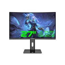 Монітор 27” TFT 2560*1440@165Hz16:9PixelPitch0.2331(H)*0.2331(W)Frequency70-215KHzVFrequency48-165HZ GAMEMAX GMX27C165Q