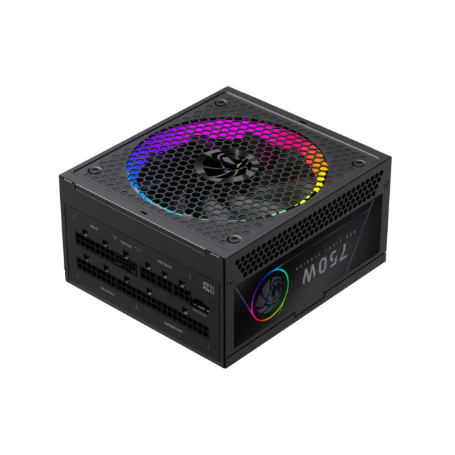 Блок живлення ATX 3.1 & PCIe5.1_ 750W, 80+ Gold,RGB Smart  fan 140mm,fully modular ,Japanese 105°C a GAMEMAX RGB PRO 750G