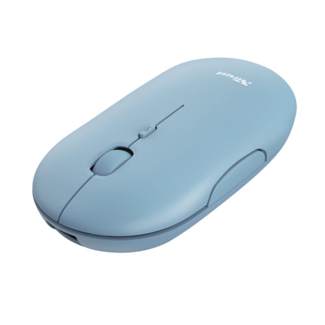 Миша бездротова Puck Rechargeable Wireless Ultra-Thin Mouse Blue 1600 Dpi TRUST Puck Mouse blue (24126)