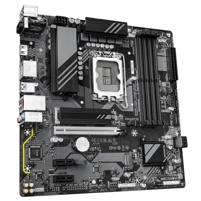 Mатеринська плата s1700 Intel B760 HDMI/2xDP 4xDDR5 2xM.2 2.5GbE LAN mATX GIGABYTE B760M DS3H WIFI6E GEN5