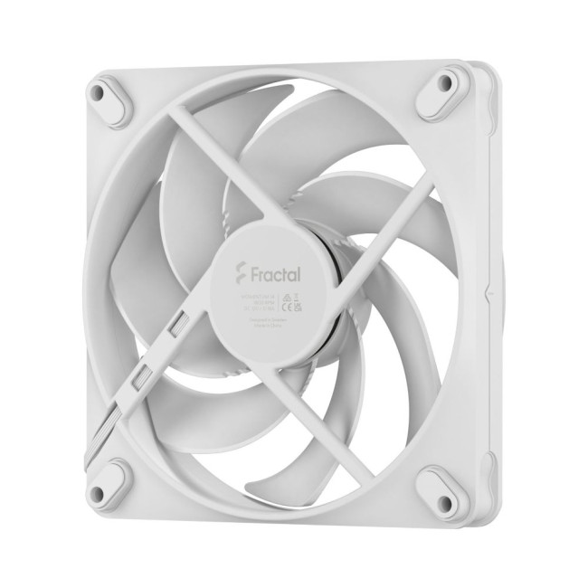 Вентилятор для корпусу 140 мм, білий, PWM, Zero-RPM capability, Momentum 14 White FRACTAL DESIGN Momentum 14 White (FD-F-MO1-1402)