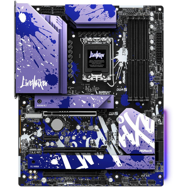 Mатеринська плата s1700 Intel Z790 DP/HDMI/eDP 5xM.2 4xDDR5 2.5GbE LAN ATX ASROCK Z790 LIVEMIXER