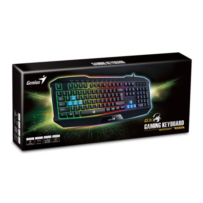 клавiатура дротова USB Black GENIUS Scorpion K215 (31310474105)